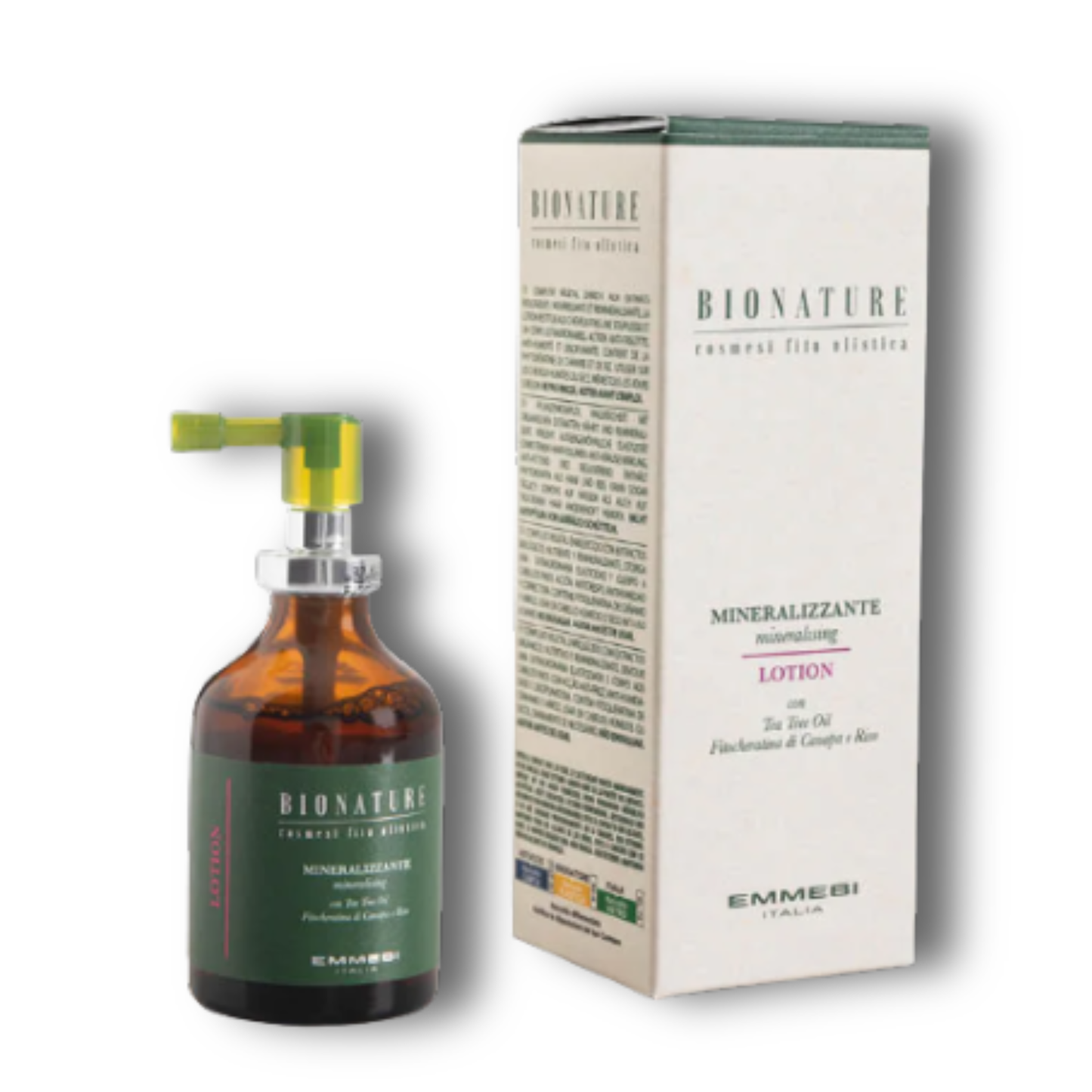 Bionature mineraliserande lotion som ger håret kropp och elasticitet skyddar mot luftfuktighet