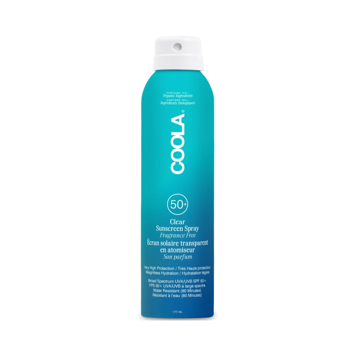 Sunscreen Spray Classic Body Spray Fragrance-Free SPF50 177 ml