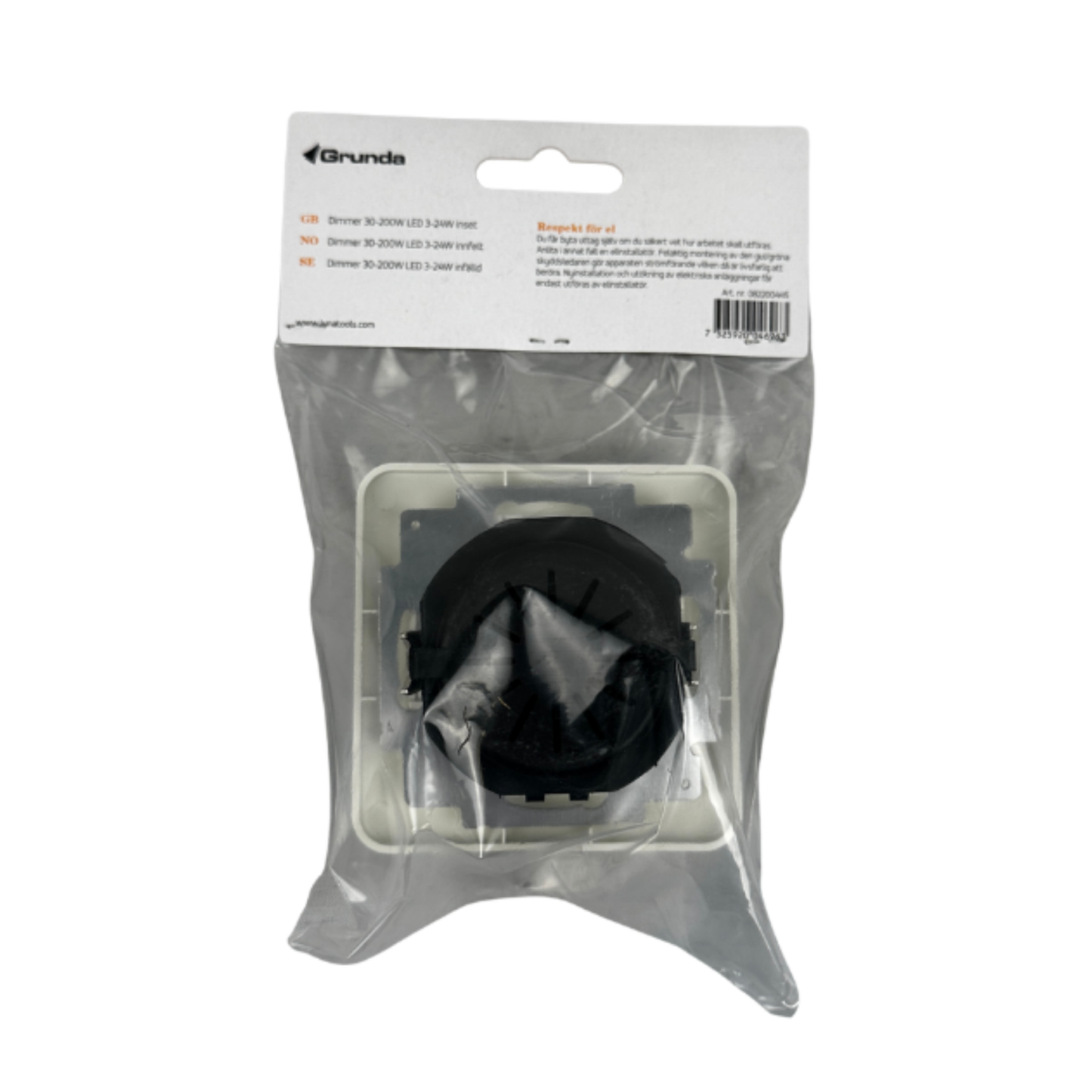 Dimmer Infälld 30–200 W LED 3–24 W från Grunda