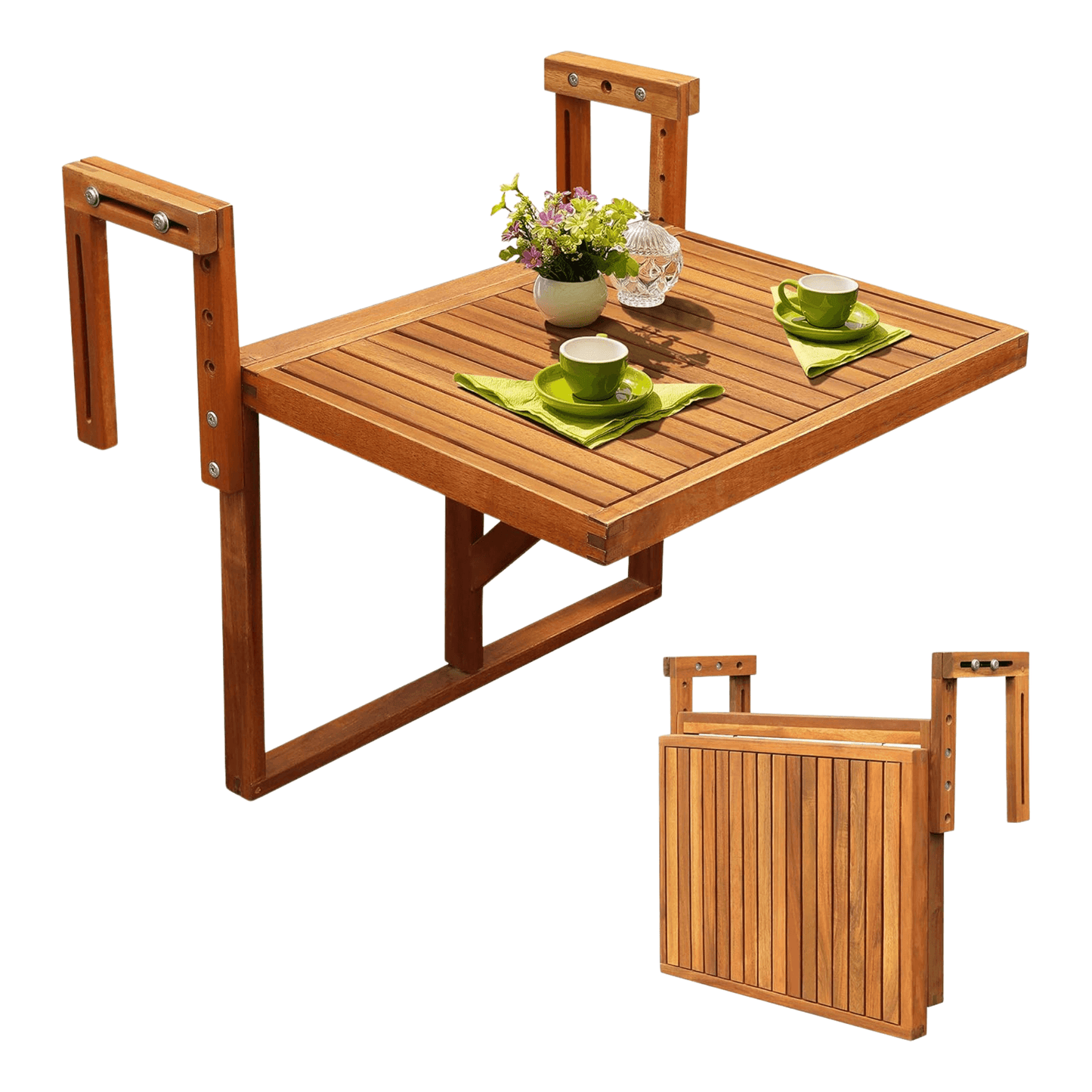 Balkongbord Stockholm Golden Teak 3 lägen från Interbuild