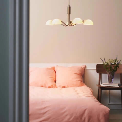 Ljuskrona Köpenhamn Ă50 Antique MĂ€ssing frĂ„n Halo Design