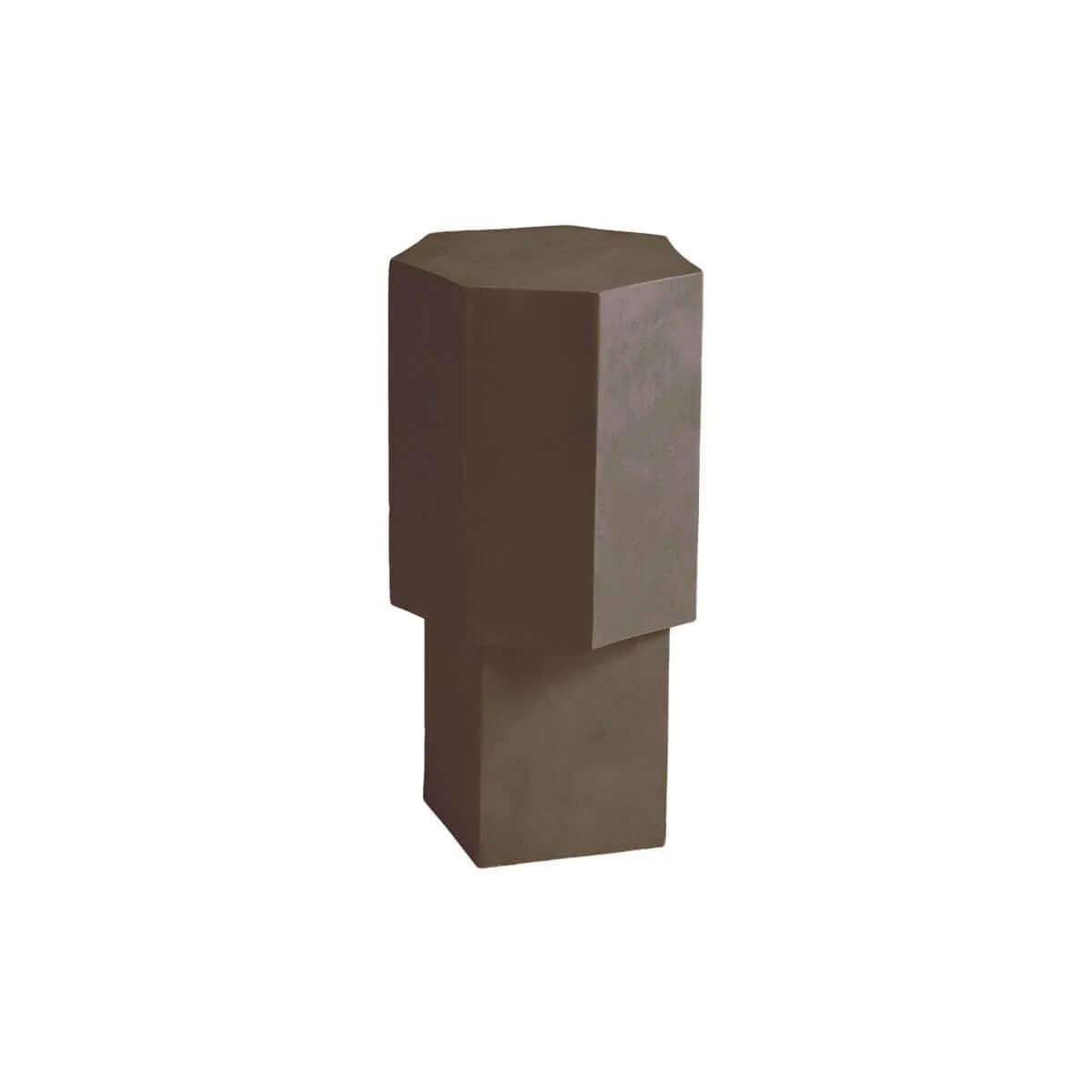 Litet sidobord Quartz Ø26 cm, Clay, hela bordet mot ljus bakgrund