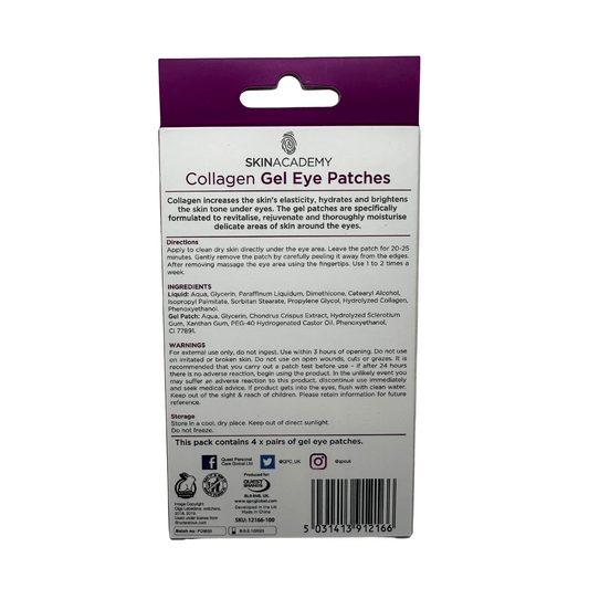 Collagen Gel Eye Patches förpackning från Skin Academy