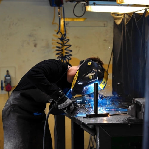 Soffbord Massivt ek och StÄl Svart