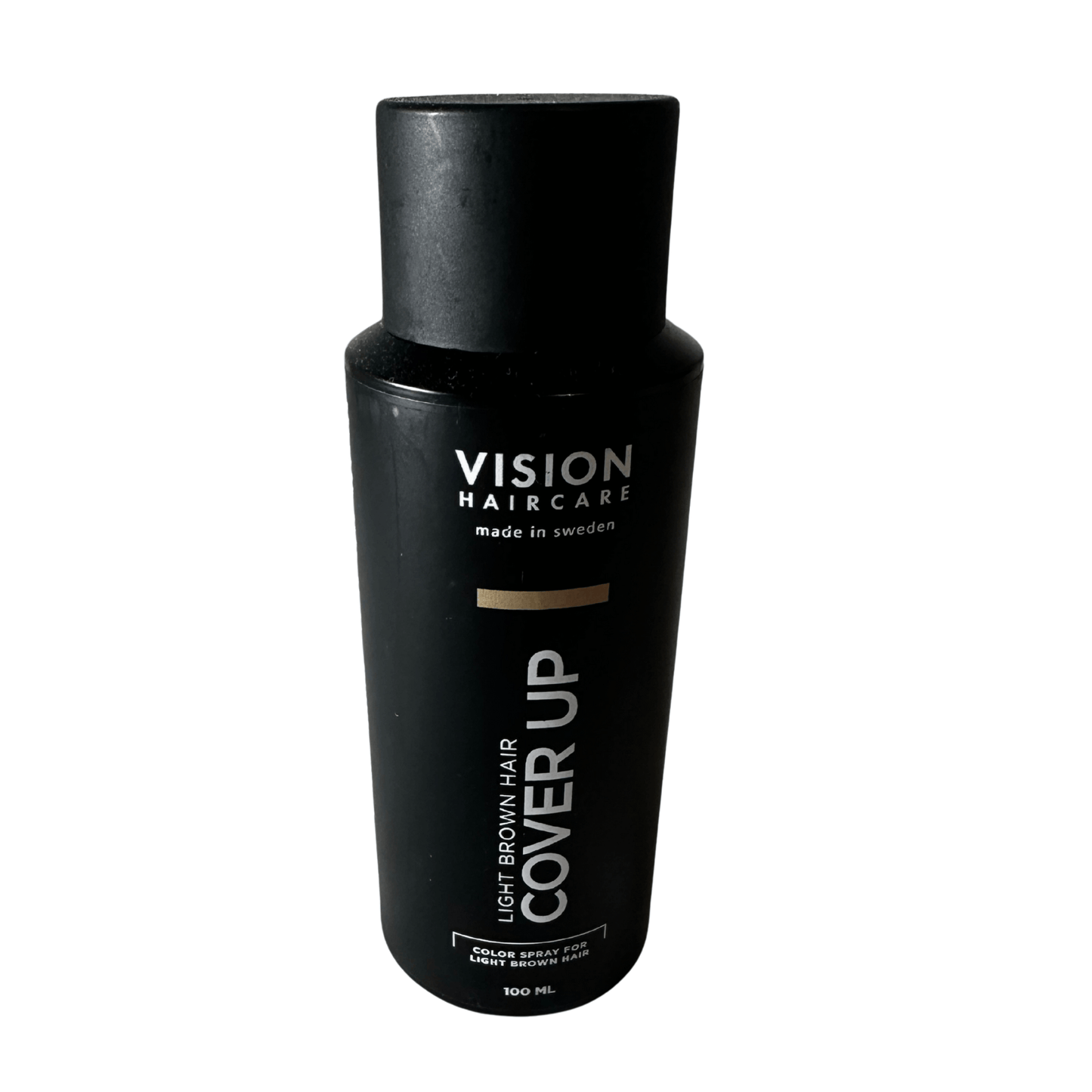 Cover Up Ljus Brun 100 ml från Vision Haircare, root touch up spray som döljer utväxt och grå strån snabbt. Vattenfast, torkar snabbt, naturligt resultat