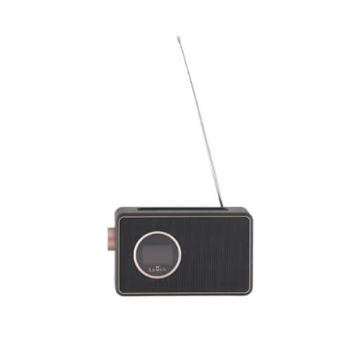 Lemus Radio Plus 2.0 DAB FM svart digitalradio med antenn