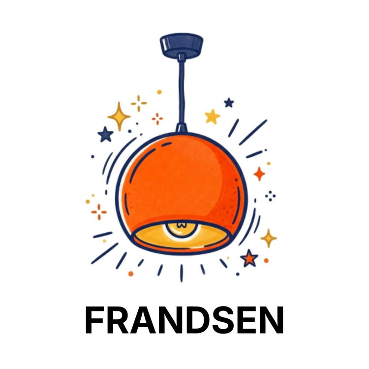 Frandsen belysning till outletpris hos Fyndmaxa — danska designlampor och lampskärmar fynd