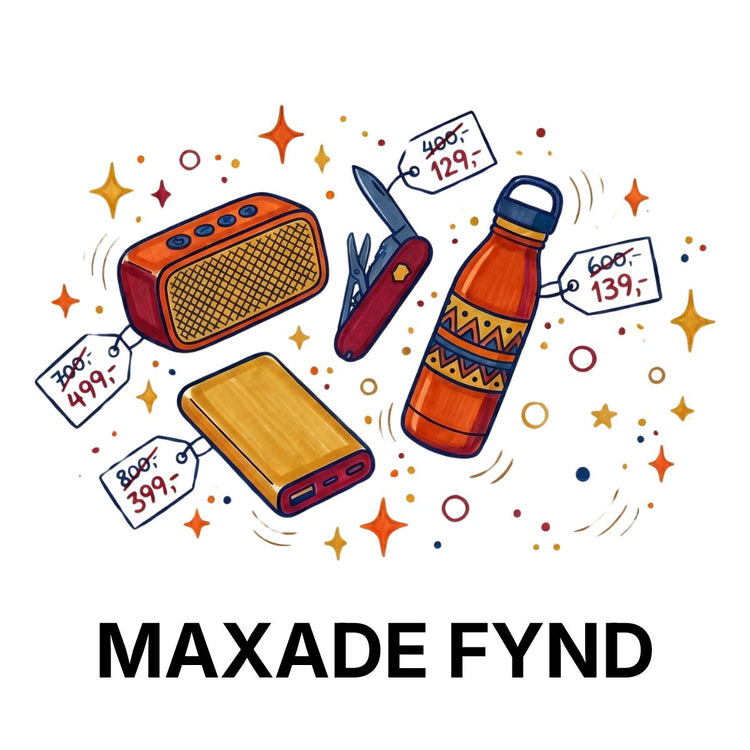 Maxade fynd och märkesvaror med störst rabattprocent till outletpris — prissänkning hos Fyndmaxa