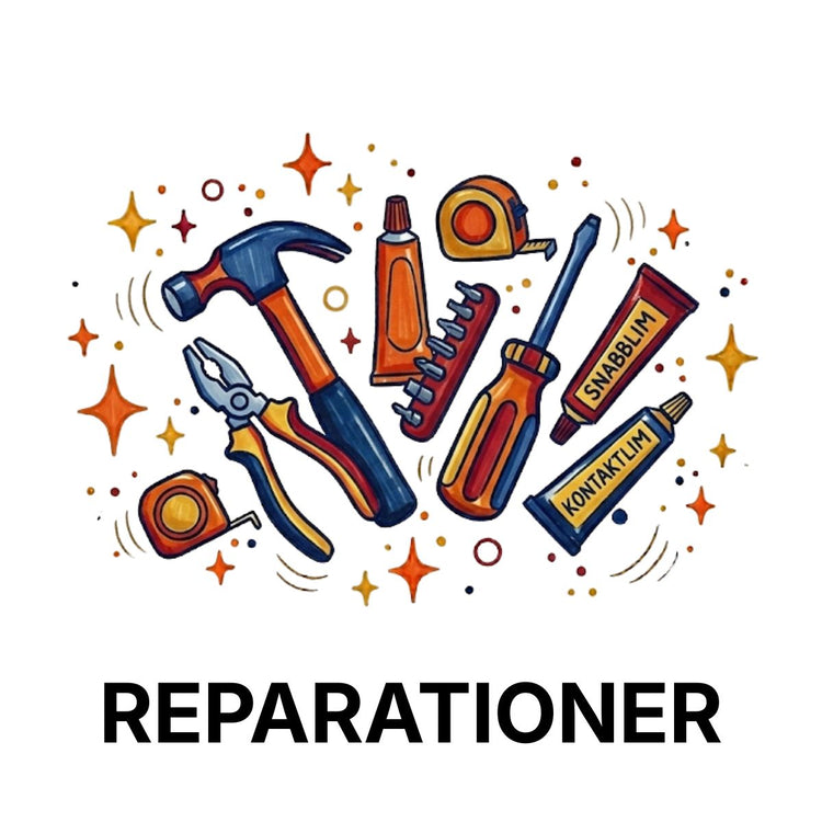 Reparationstillbehör till outletpris hos Fyndmaxa — allt från Bitsar,verktyg, tejp och lim 