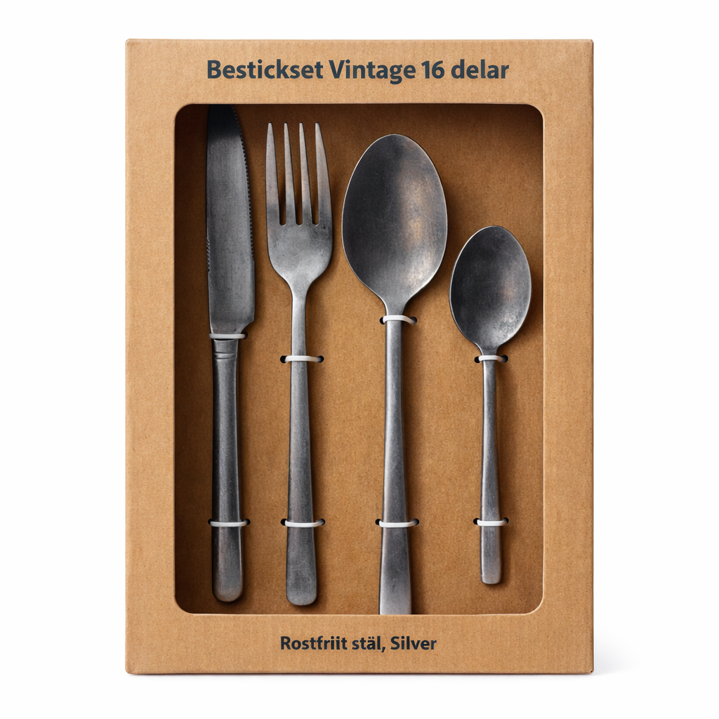 Bestickset Vintage 16 delar från East Import i Höör