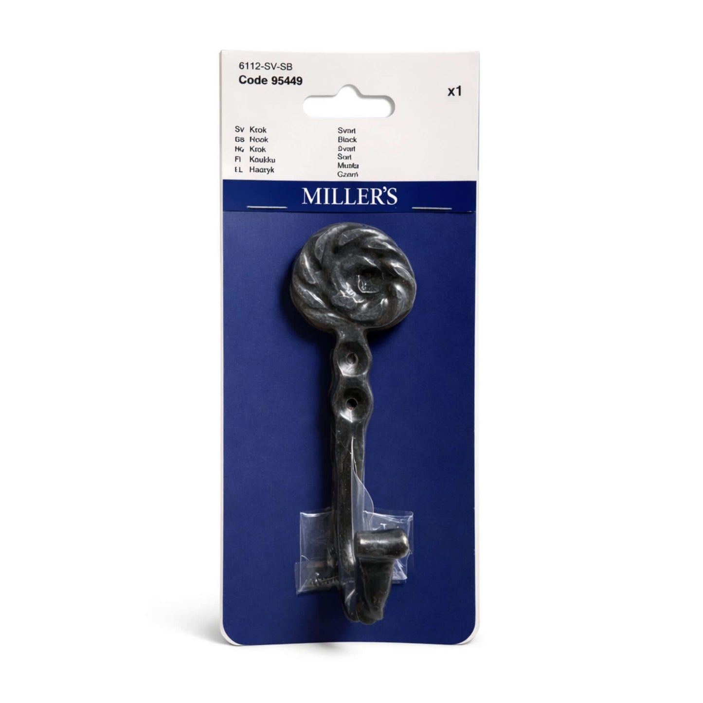 Krok Antik Svart Finish 2st 1-pack