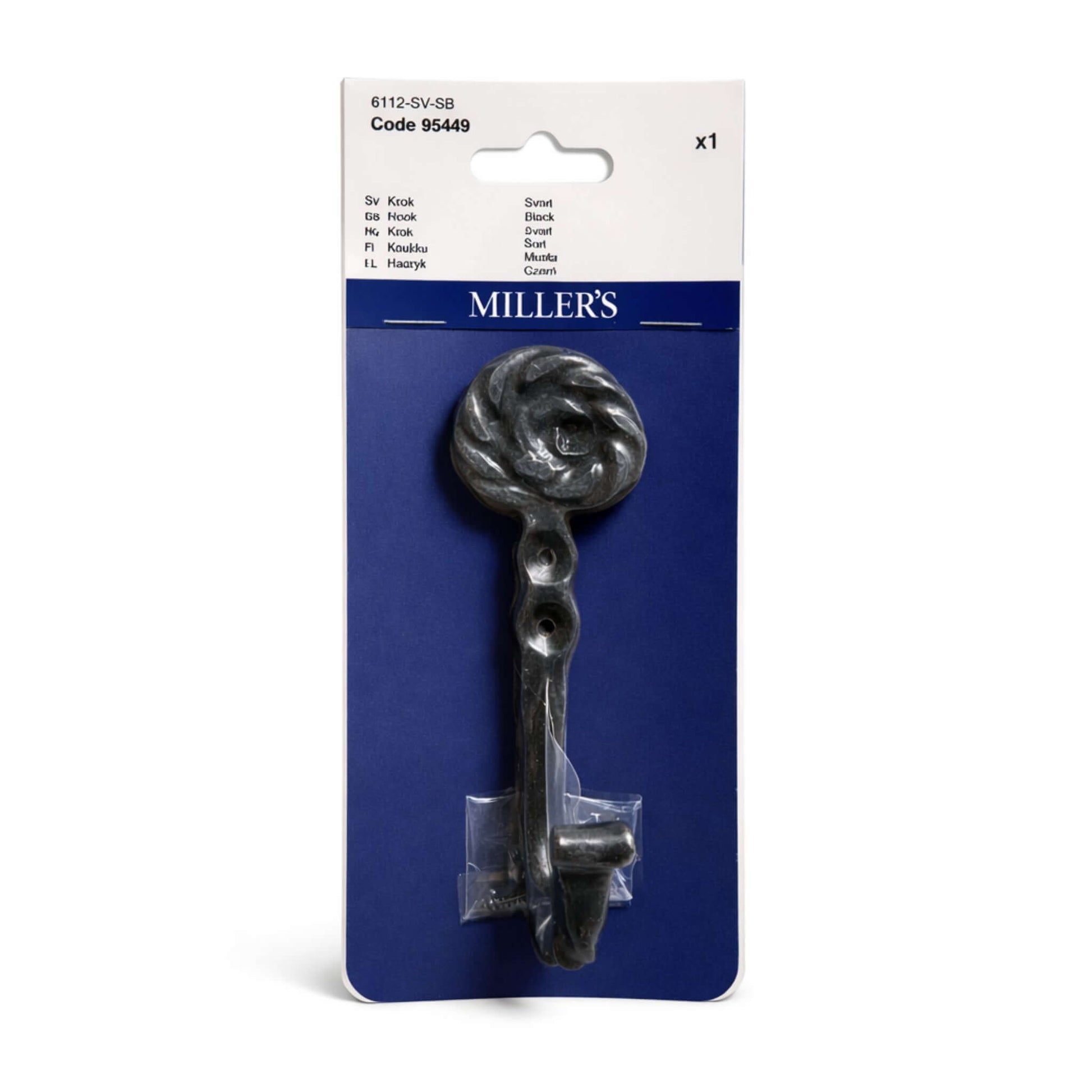 Krok Antik Svart Finish 2st 1-pack