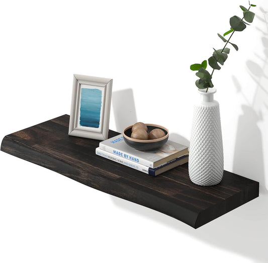 Väggmonterad flythylla från Indutrade espresso