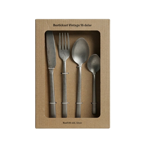 Bestickset Vintage 16 delar Matt