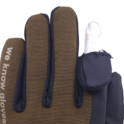 Marksman Precision handske med öppningsbart pekfinger i brunt