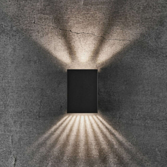 Utomhusvägglampa Fold 10 Svart 