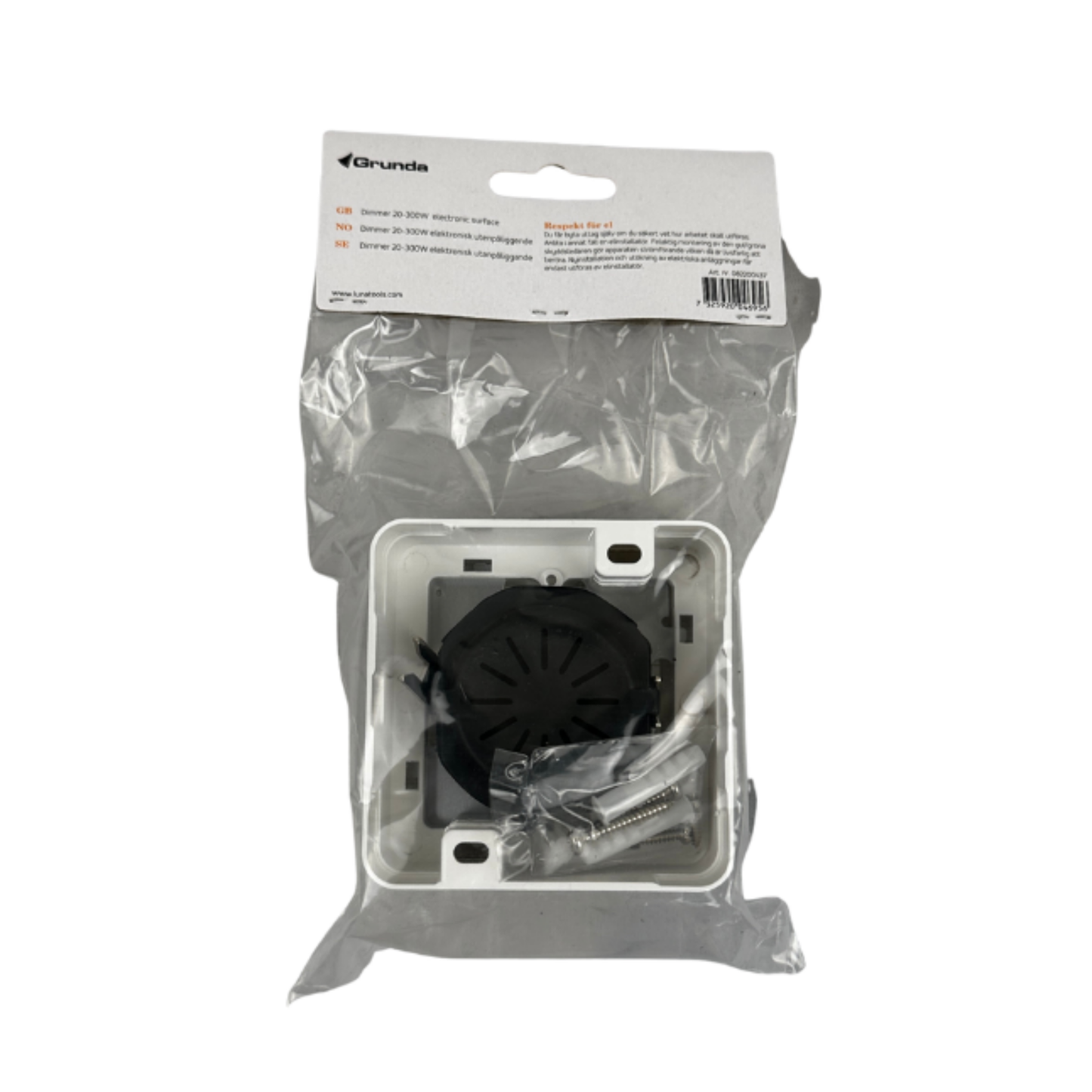 Dimmer 20–300 W, Utanpåliggande