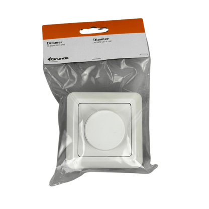 Dimmer LED i vit förpackning från Grunda
