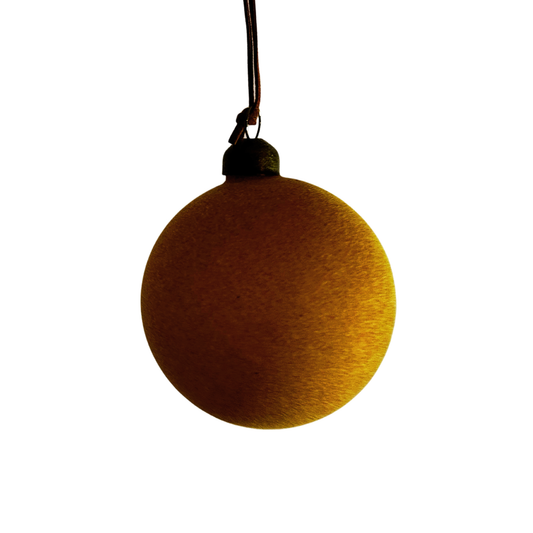 Julgranskulor i glas sammets yta (5-pack) från HD Collection