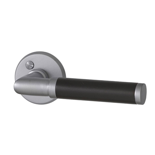 Innerdörrhandtag Gunvor i svart och silver från HVID