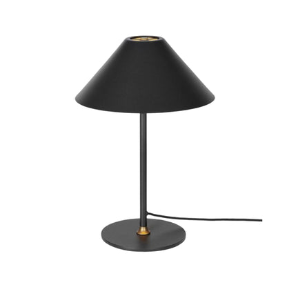 Halo design Hygge bordlampa svart graphite med svart skärm och sladd