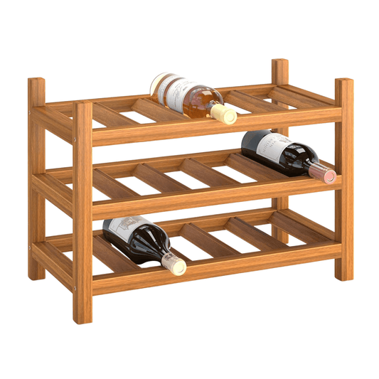 Golden Teak Vinställ för 15 Flaskor från Indutrade