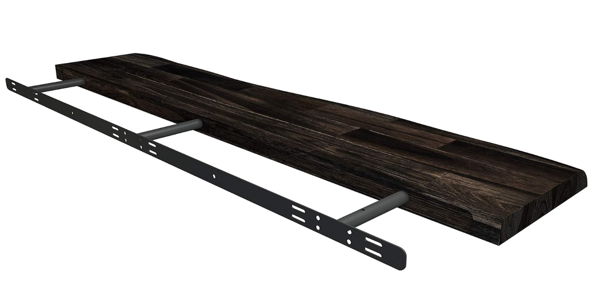 Väggmonterad flythylla från Indutrade espresso