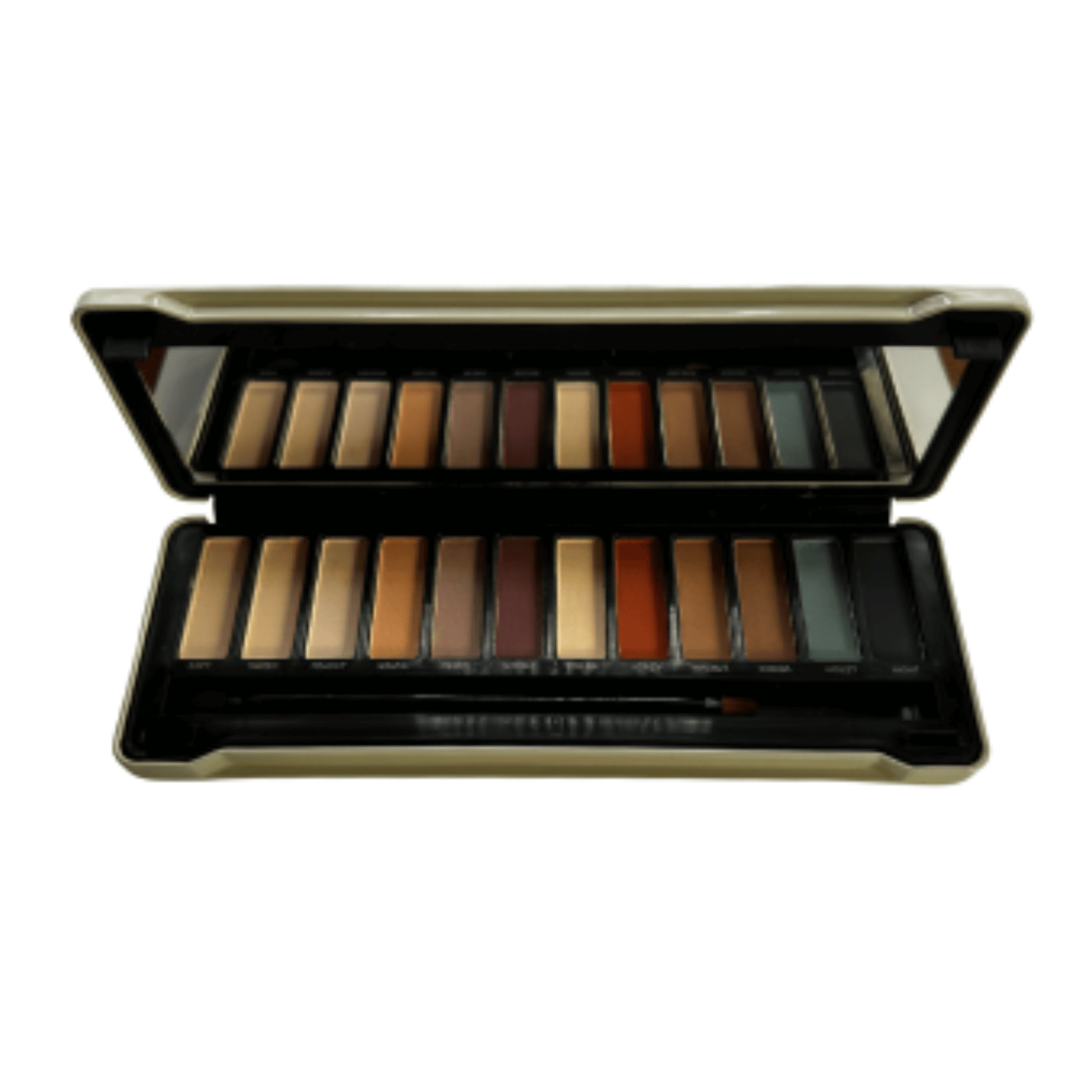 Natural Matte Ögonskugga palett med spegel och borste