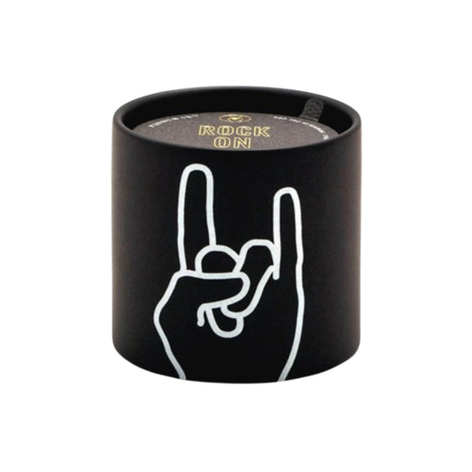 Doftljus Rock On Leather & Oakmoss Matt Svart 163 g