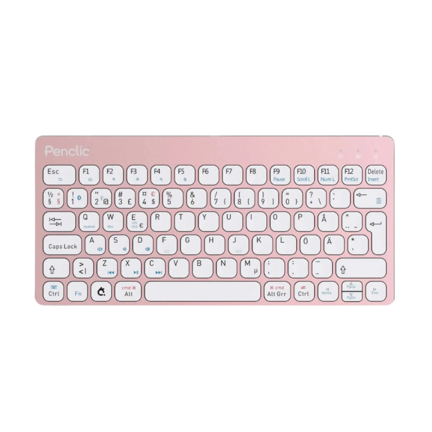 Minitangentbord Bluetooth i rosa från Penclic