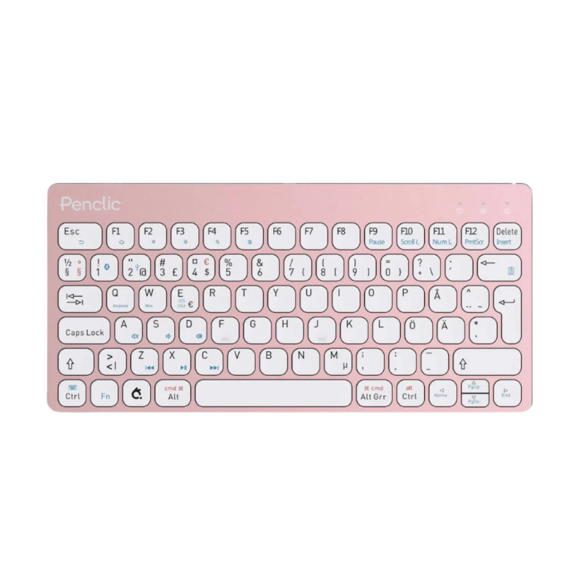 Minitangentbord Bluetooth i rosa från Penclic