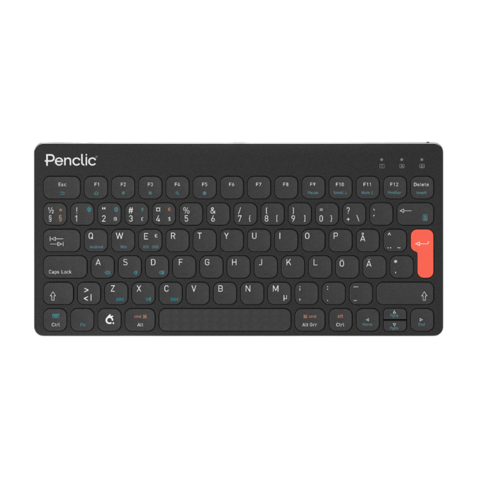 KB3 Minitangentbord Bluetooth utan dongel från Penclic svart