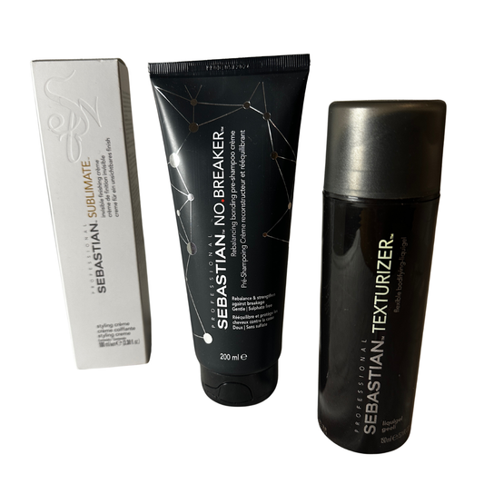 Sebastian Professional Stylingkit innehåller Sublimate, No.Breaker och Texturizer