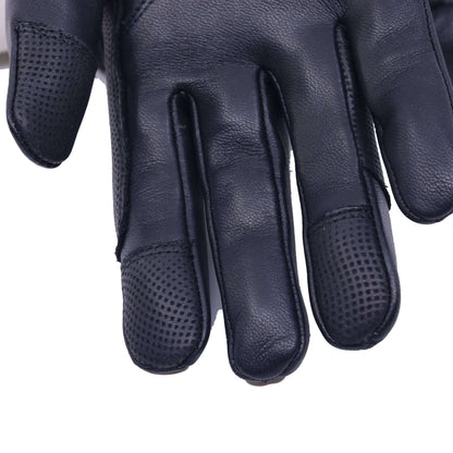 Ridhandske Stallion Svart Får och Nötskinn fingrar