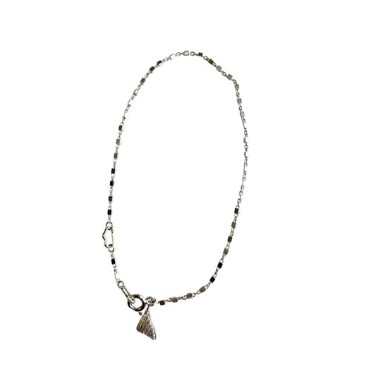 Armband med små kuber och berlock Sterlingsilver