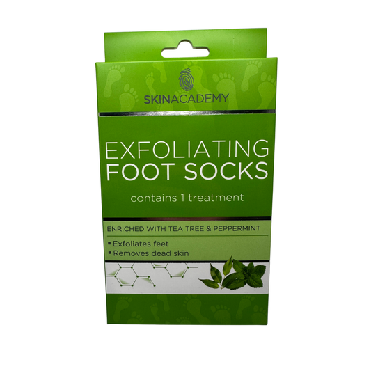 Peelingstrumpor teträd & pepparmynta 1 par tar bort förhårdnader och död hud
