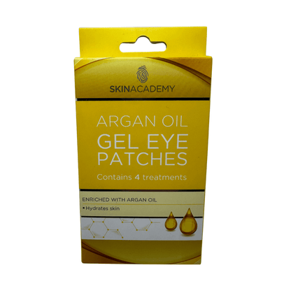 Argan Oil Gel Eye Patches i gul förpackning