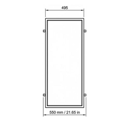 Soffbord Massivt ek och Stål Svart 