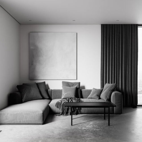 Soffbord Massivt ek och Stål Svart 