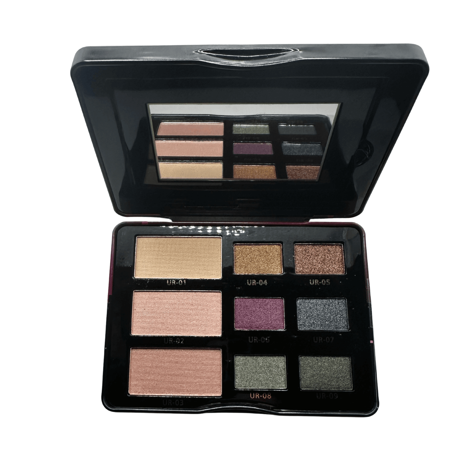 Urban Style Stunning Eyeshadows från ID color i plåtask med 6 skuggor, 2 puder och 1 rouge.