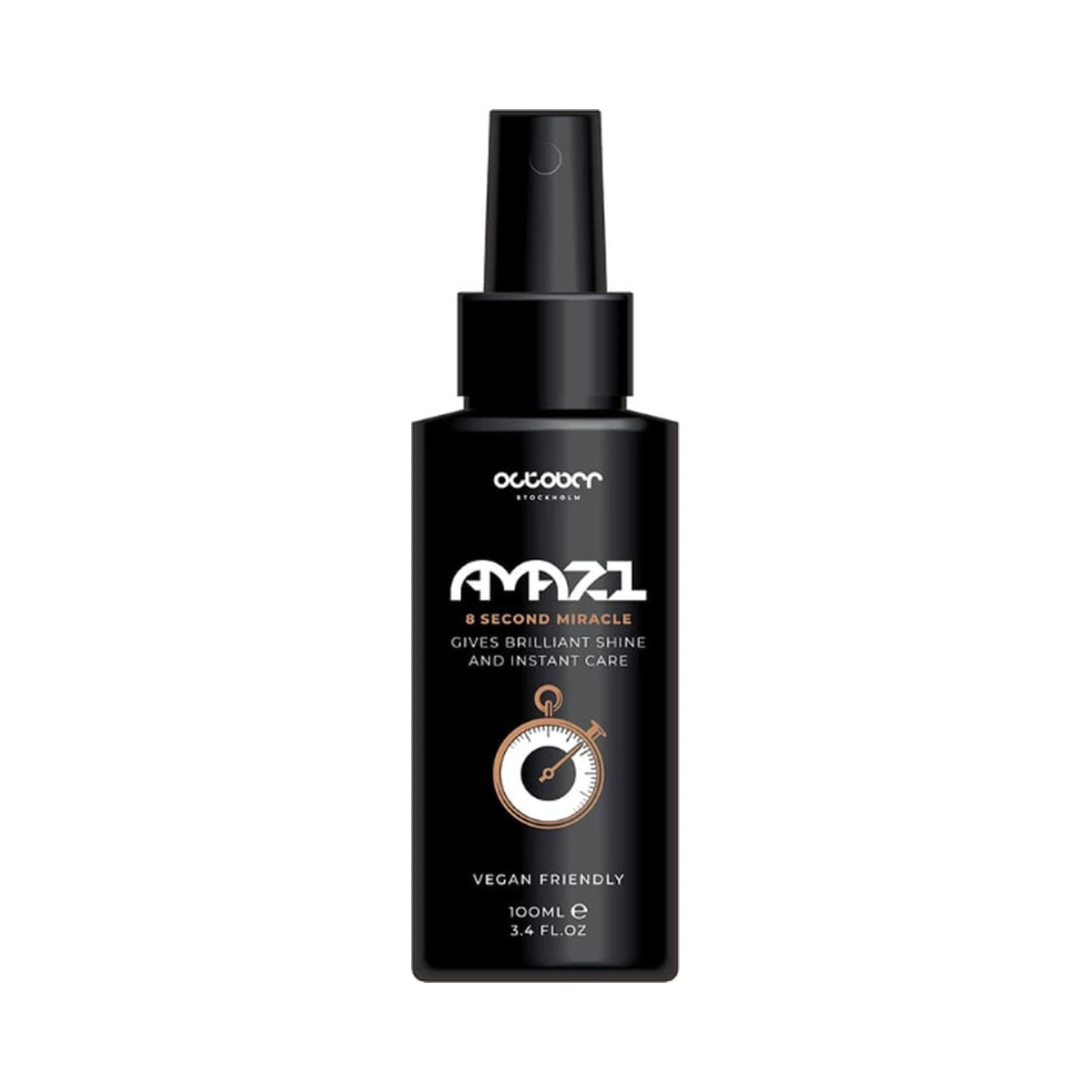 October Stockholm Amazi 8 Second Miracle 100 ml leave-in spray som ger glans och snabb mjukhet