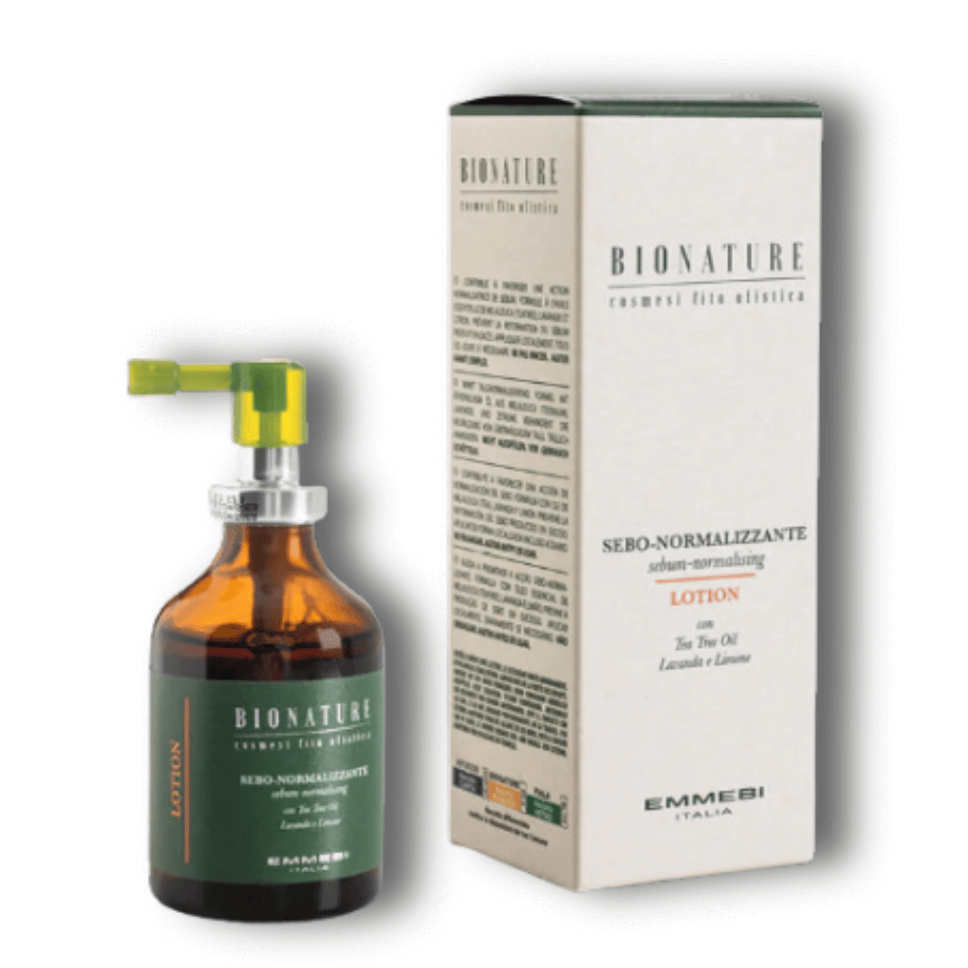 Emmebi Italia Bionature Sebum Normalizing Lotion 50ml brun leave-in harbotten