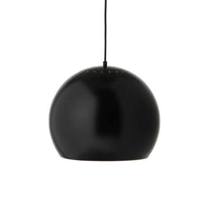 Frandsen Taklampa Ball 40cm matt svart metall