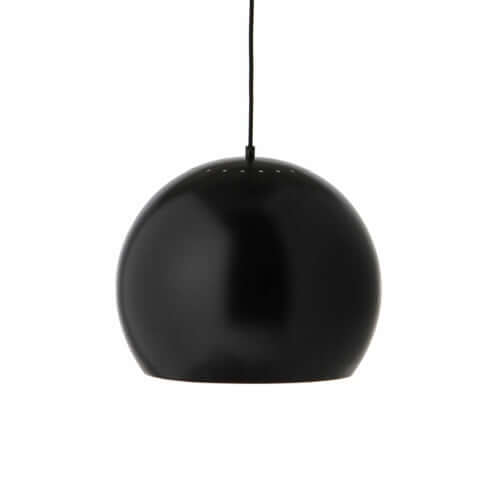 Frandsen Taklampa Ball 40cm matt svart metall