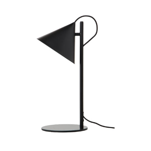 Frandsen Benjamin Bordlampa 47cm svart konisk skarm