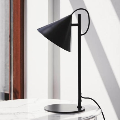 Frandsen Benjamin Bordlampa 47cm svart metall marmorbord
