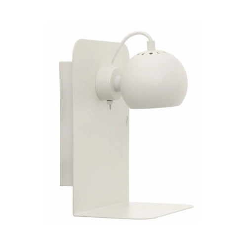 Frandsen Vagglampa Ball USB matt vit ikonisk design