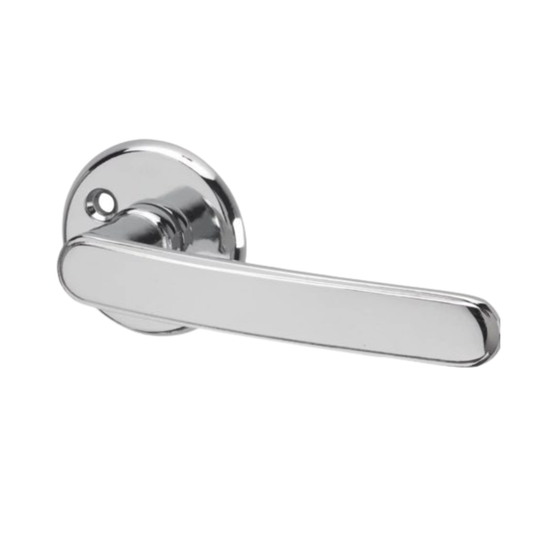 HVID Innerdorrhandtag Valborg blank krom komplett set rosett nyckelskylt 38-42mm