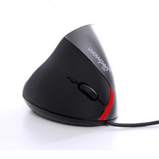 Kenson Staende mus Wow-Pen Joy 2 med sladd svart ergonomisk 6 knappar USB