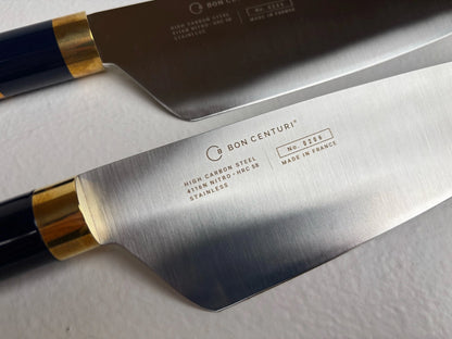 Kockknivserie i Mirage Marine med blått handtag